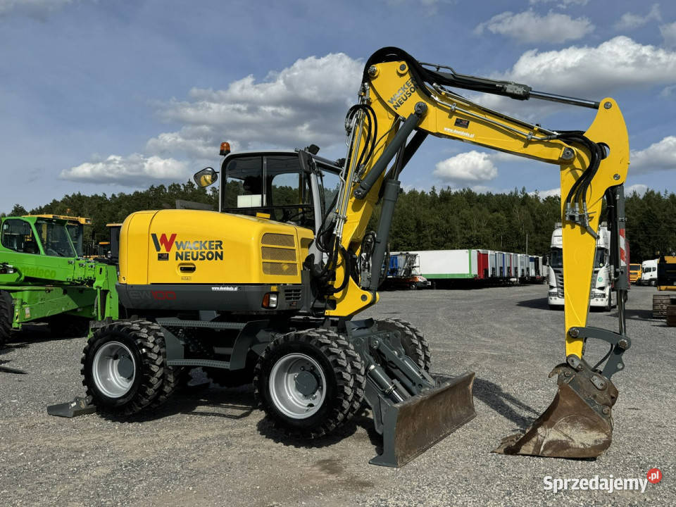 kołowa Wacker Neuson EW100 Pług Podpory 10 ton Widełki