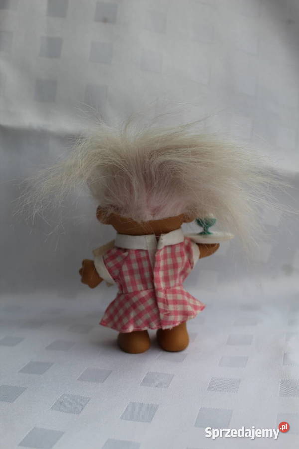 Troll Russ Różowy Kelnerka Taca Lody Cukiernia Bielsko-Biała