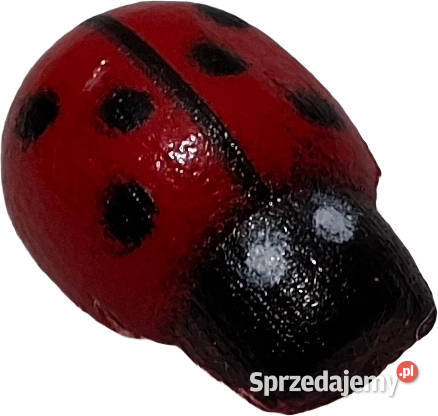 Drewniana biedronka biedroneczka 85x13mm śląskie Czeladź