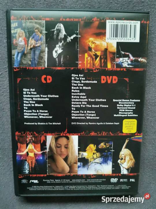 Shakira Live off The Record DVDCD Super stan Pozostałe Łódź