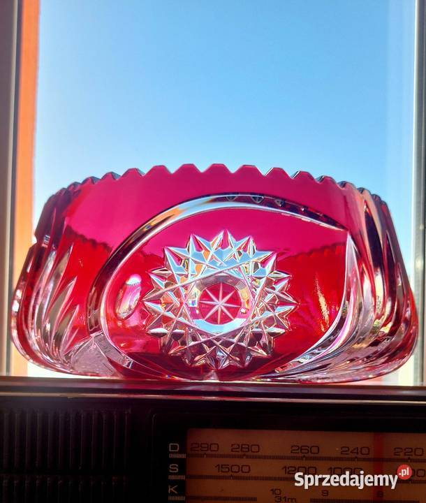 Piękna duża misa kryształowa Wrocław