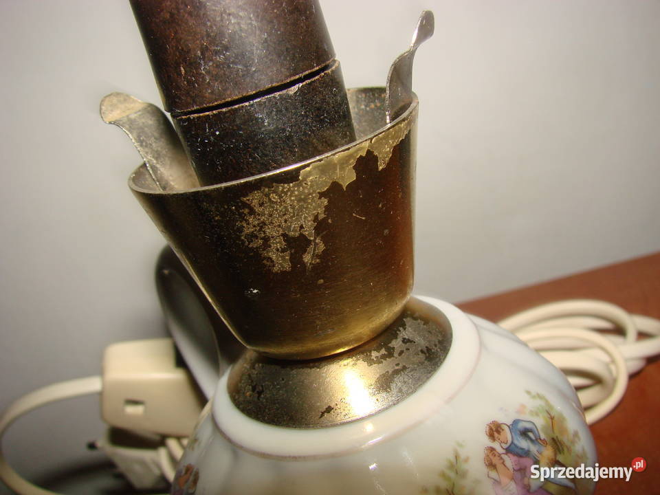 Polam Poznań porcelanowa lampka nocna PRL Porcelana i szkło Pruszcz Gdański