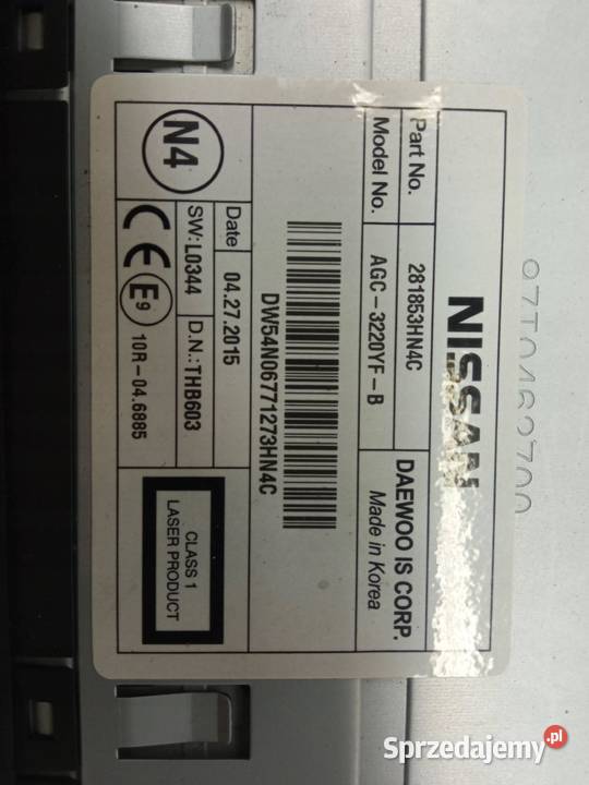 RADIO K13 281853HN4C Nissan Micra IV 2010 świętokrzyskie