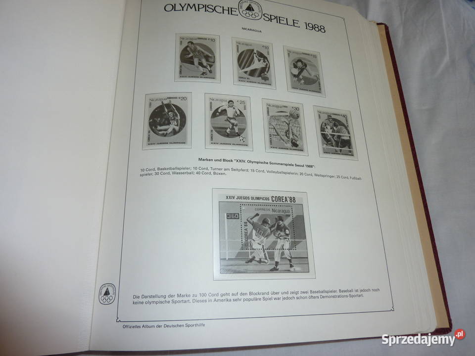 Schaubek Igrzyska Olimpijskie z 1988r małopolskie Bukowno