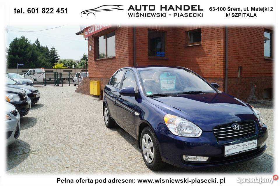 Hyundai Accent 14 Śrem Wielkopolska Komis 57000km Śrem