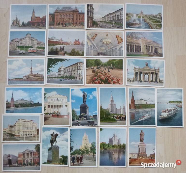 Pocztówki rosyjskie 1955 24 Moskwa lat 50 XX w mazowieckie