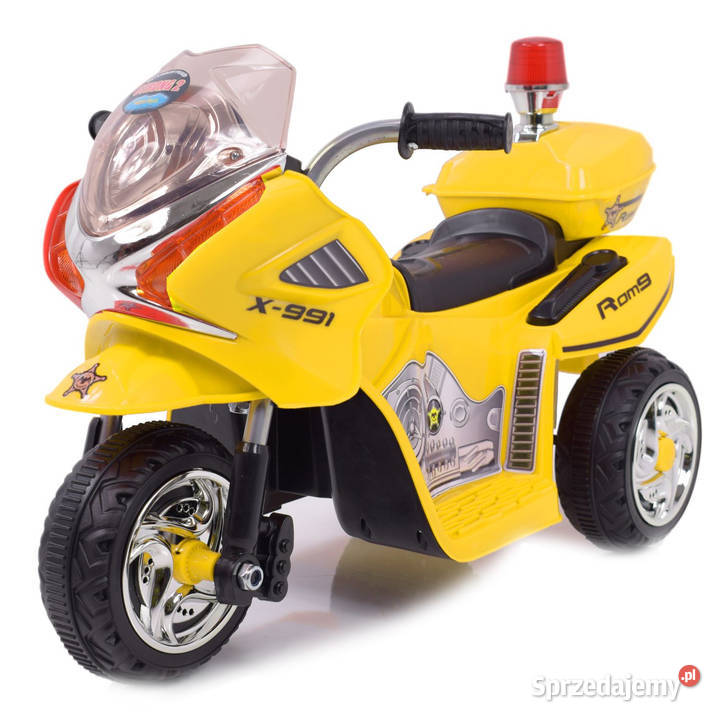 Motor MOTOREK POLICYJNY Z KOGUTEM na akumulator Myszków