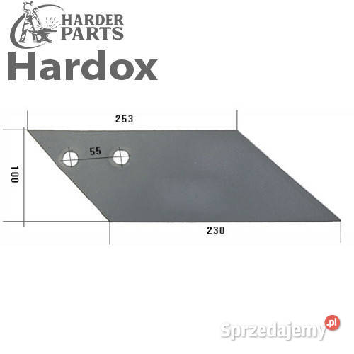 Dłuto 100ha HARDOX 92200L 92202L części do pługa Suwałki
