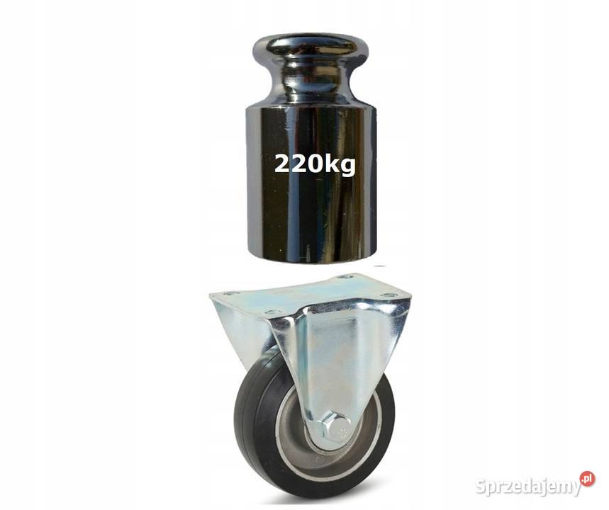 Koło Transportowe 100mm Nośność 220 z Gumy Stałe Kozienice