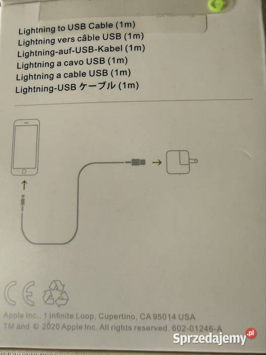 Apple Lightning USB 1m Oryginalny Kabel iPhone Apple / iPhone śląskie
