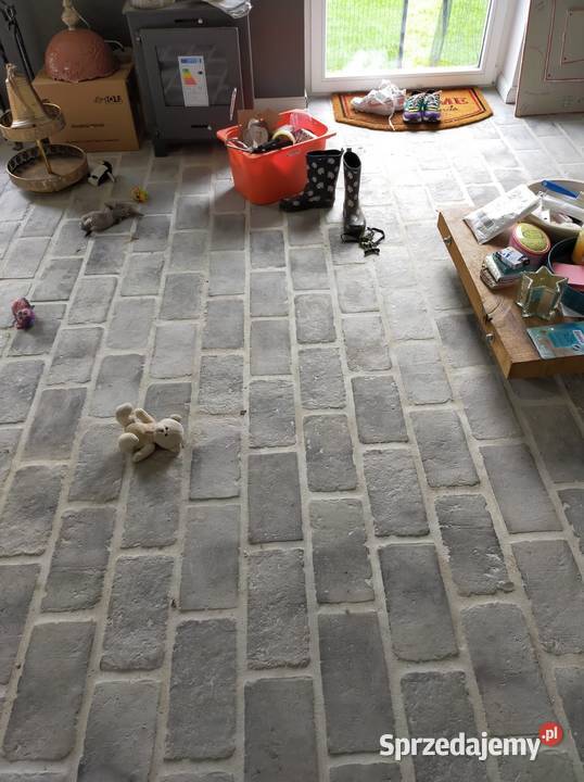 Płytki z cegły cegła na podłogę szare Warszawa