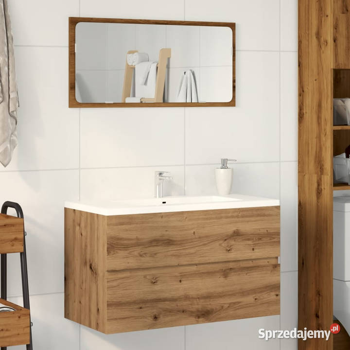 Wisząca szafka łazienkowa dąb artisian 80x385x45 mazowieckie Warszawa