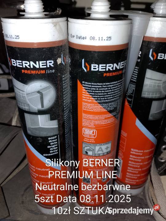 Silikony Neutralne Bezbarwne BERNER PREMIUM LINE Ostrów Wielkopolski