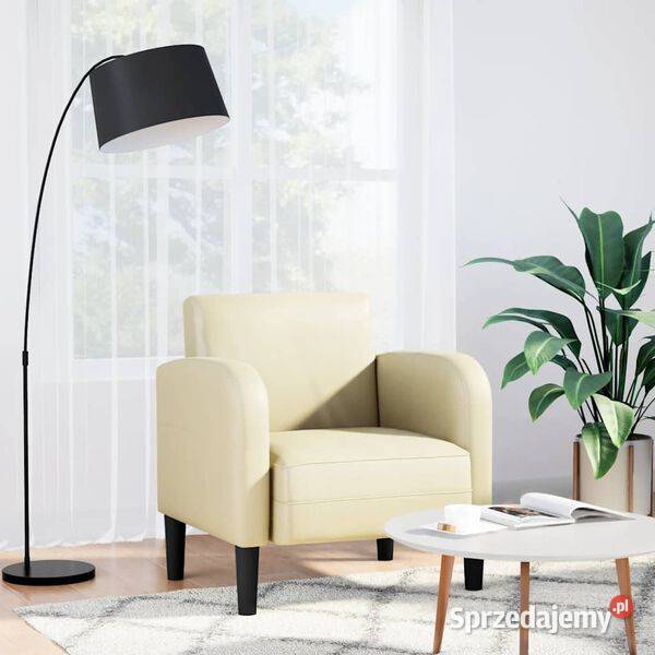 vidaXL Sofa Fotel z Podłokietnikami Kremowy 54 Warszawa