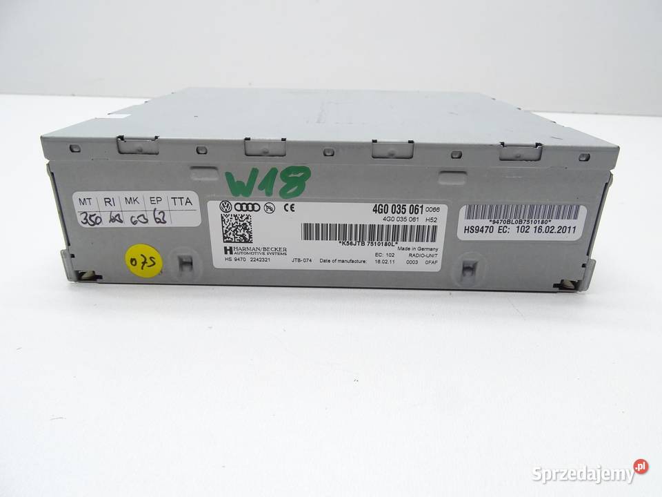MODUŁ TUNER RADIA RADIOWY 4G0035061 AUDI A6 C7 sprzedam