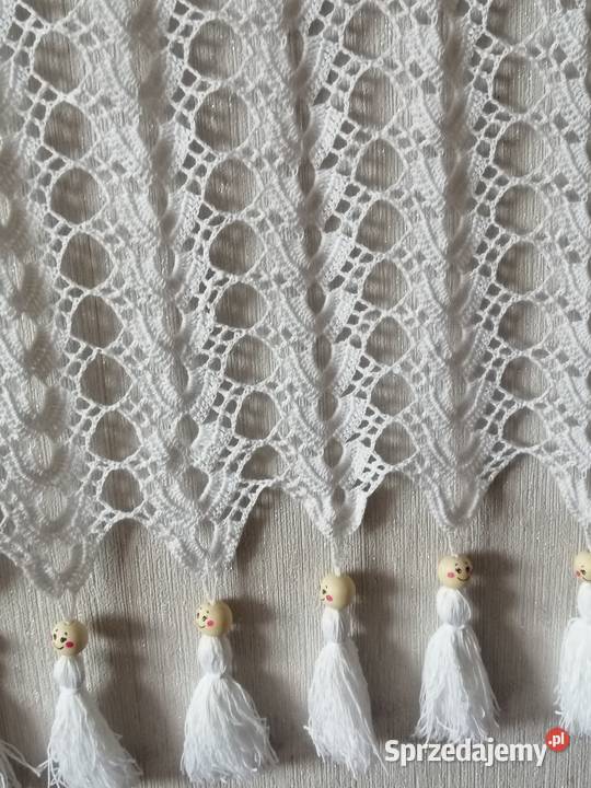 Ręcznie wykonana szydełkiem zazdrostka firanka Katowice