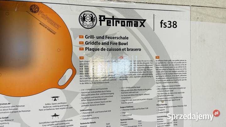 fs38 PETROMAX Stalowa patelnia ogniskowa fs38