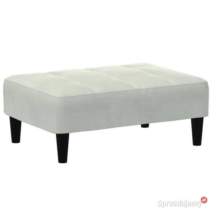Podnóżek jasnoszary 77x55x31 aksamit WM4007366 Warszawa