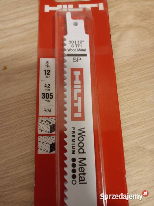 Brzeszczoty do pił szablastych Hilti Końskie