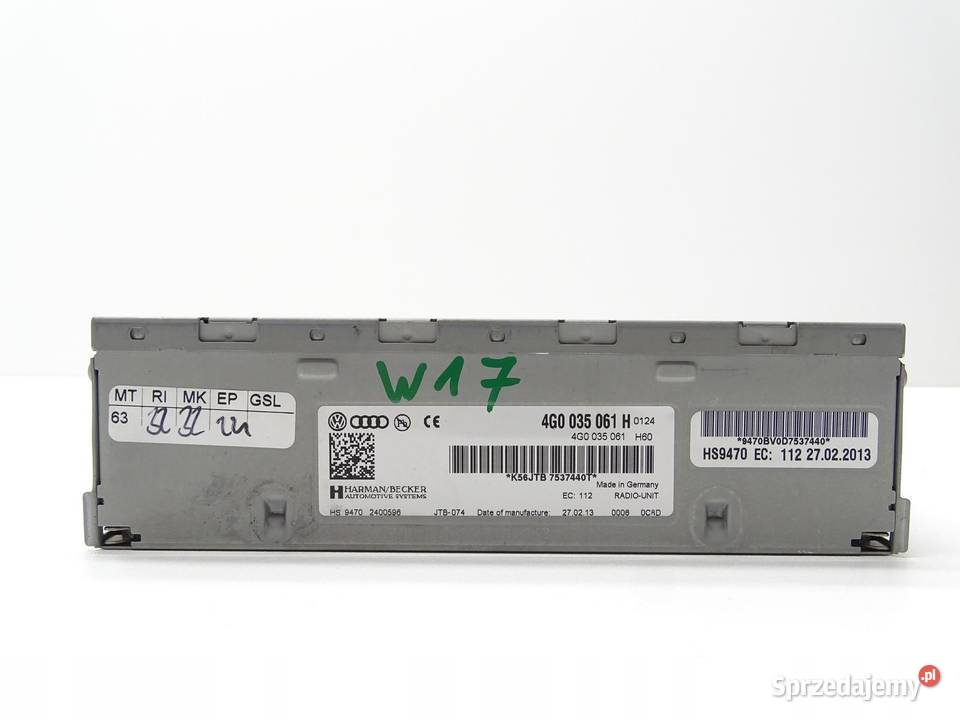 TUNER MODUŁ RADIA RADIOWY NAVI 4G0035061H AUDI osobowe małopolskie