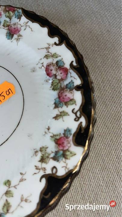 Angielski talerzyk deserowy Bez sygnatury pomorskie Gdańsk