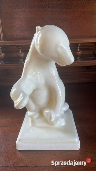 Figurka niedźwiedzia białego misia Bez sygnatury Gdańsk