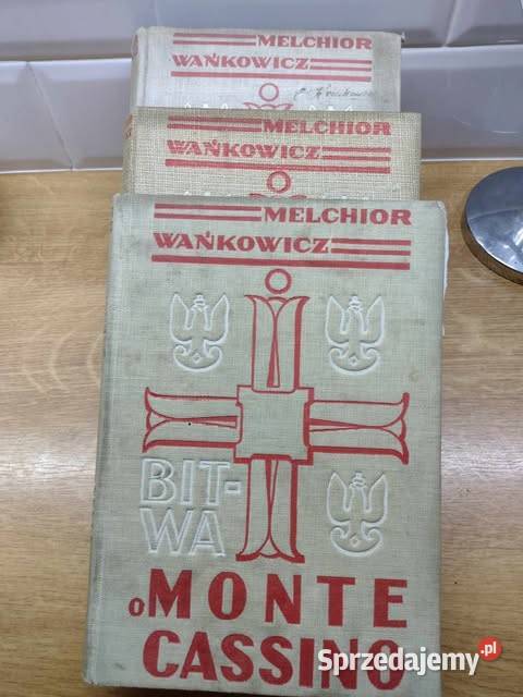 Bitwa o Monte Cassino 3 tomy Wańkowicz Bartoszyce