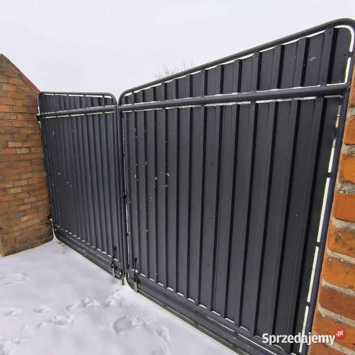 Brama wjazdowa na furtkąogrodzenie metal Szamocin