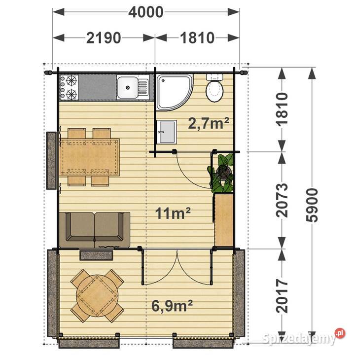 domek ogrodowy Boro 46 Dziekanów Polski
