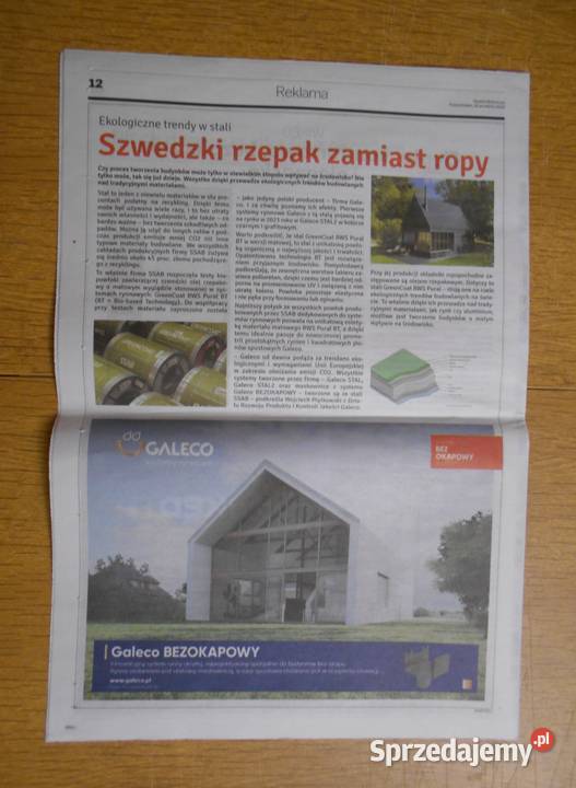 Energooszczędne materiały i instalacje Gazeta miękka Parczew