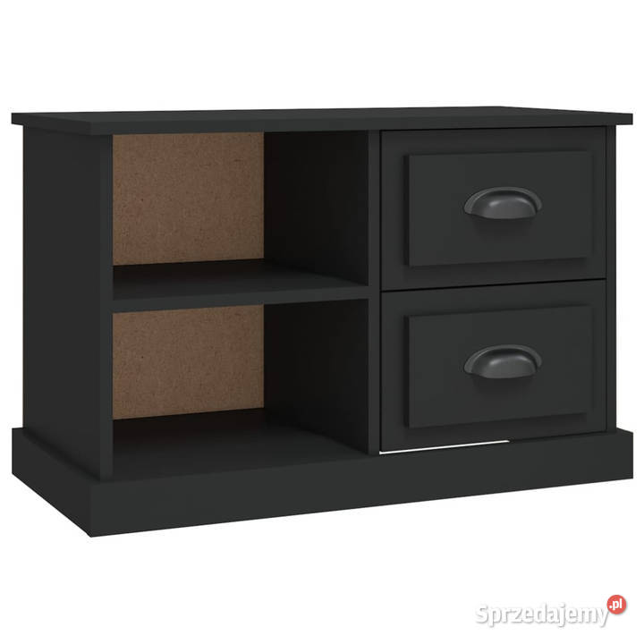 Szafka pod TV czarna 73x355x475 materiał Warszawa
