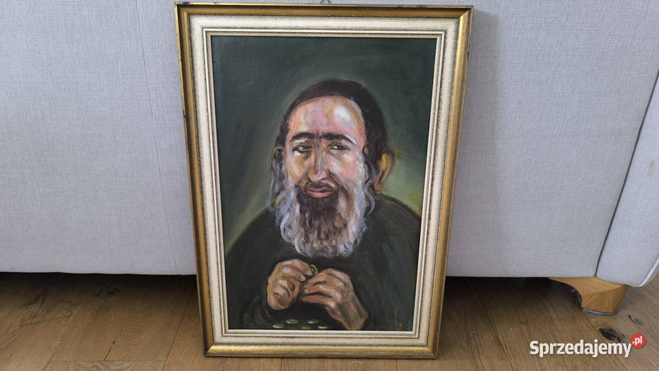 Obraz olejny portret sygnowany Schpilmann Malarstwo Łódź