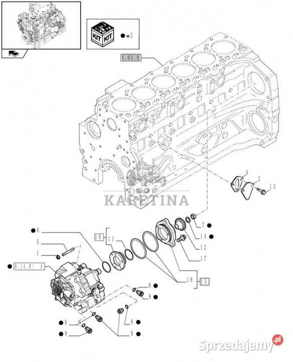 Holland T6010 Osłona łoźyska 2830598