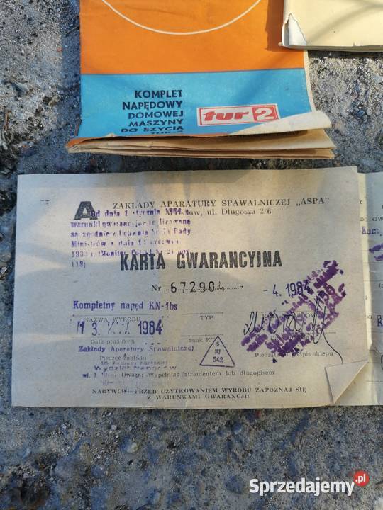 Maszyna Łucznik pedał silniczek 1984r Antyki Gdańsk sprzedam