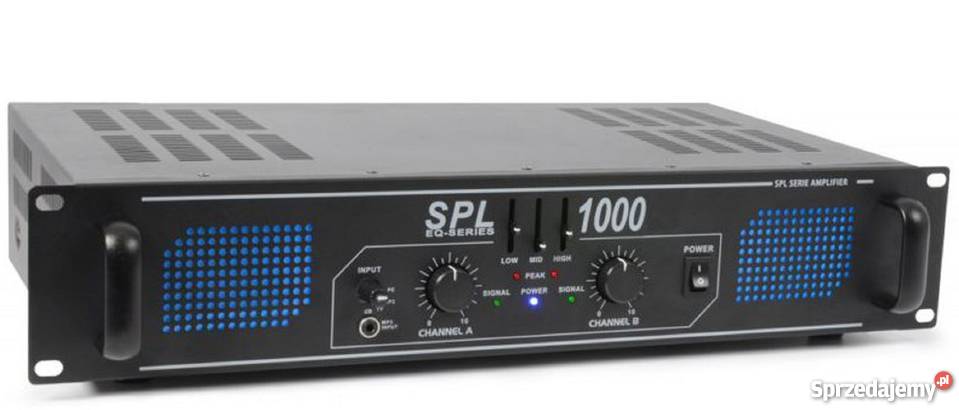 MOCNY Wzmacniacz 1000W z EQ Skytec SPL1000 RACK 19