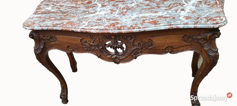 RZEŹBIONY STOLIK KONSOLA LUDWIKOWSKA