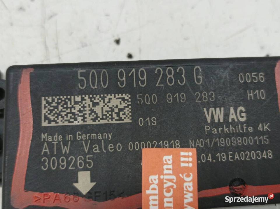 MODUŁ PDC PARKOWANIA 5Q0919283G Skoda Fabia III