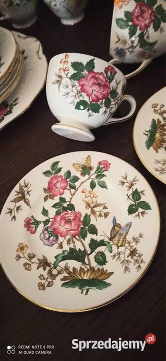 Filiżanka z talerzykiem Wedgwood z motylkami Gdańsk sprzedam