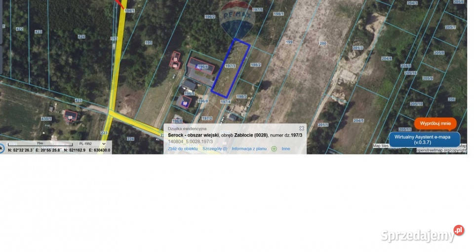 Na sprzedaż działka w Zabłociugmina Serock