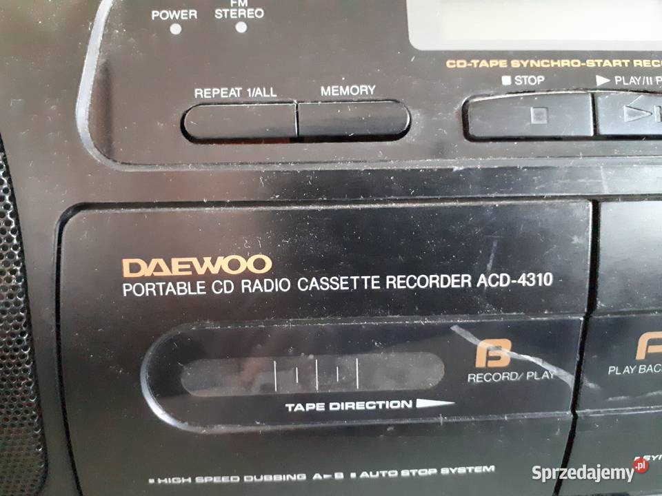 Radiomagnetofon Daewoo Piaseczno