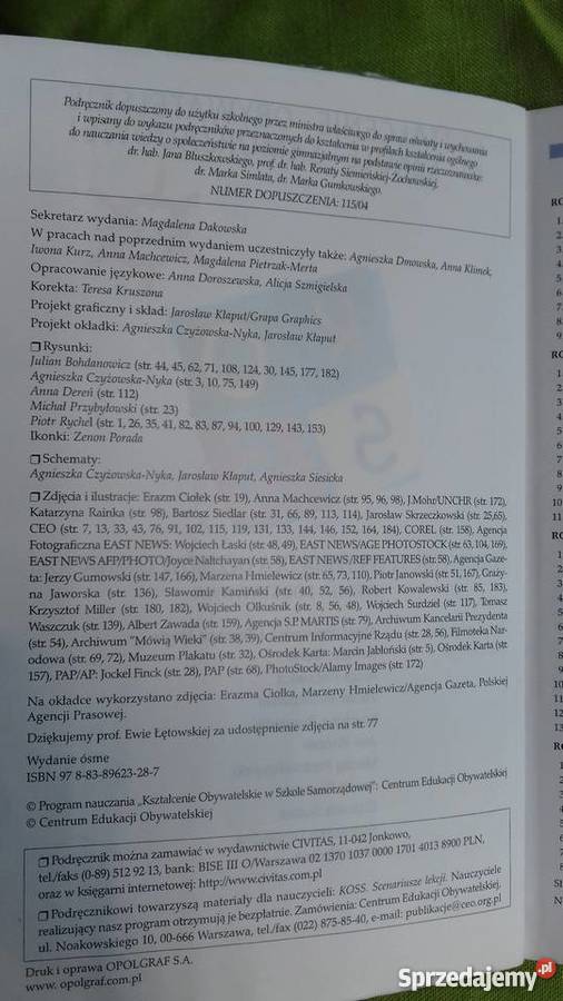 Wiedza o społeczeństwie w gimnazjum część 2 Małkinia Górna