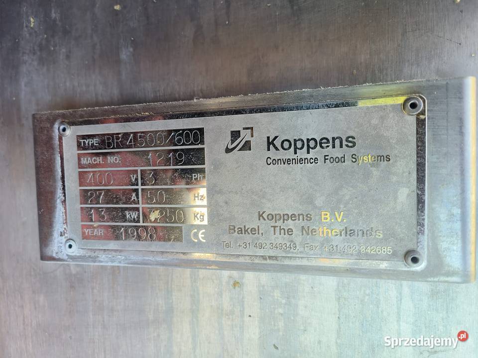 KOPPENS BR 4500600 Smażalnik przelotowy na olej Krotoszyn