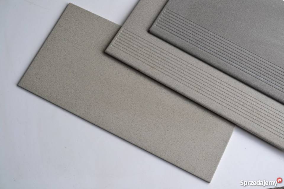 Gres 30x60 schody stopnica szara Outlet Zakopane