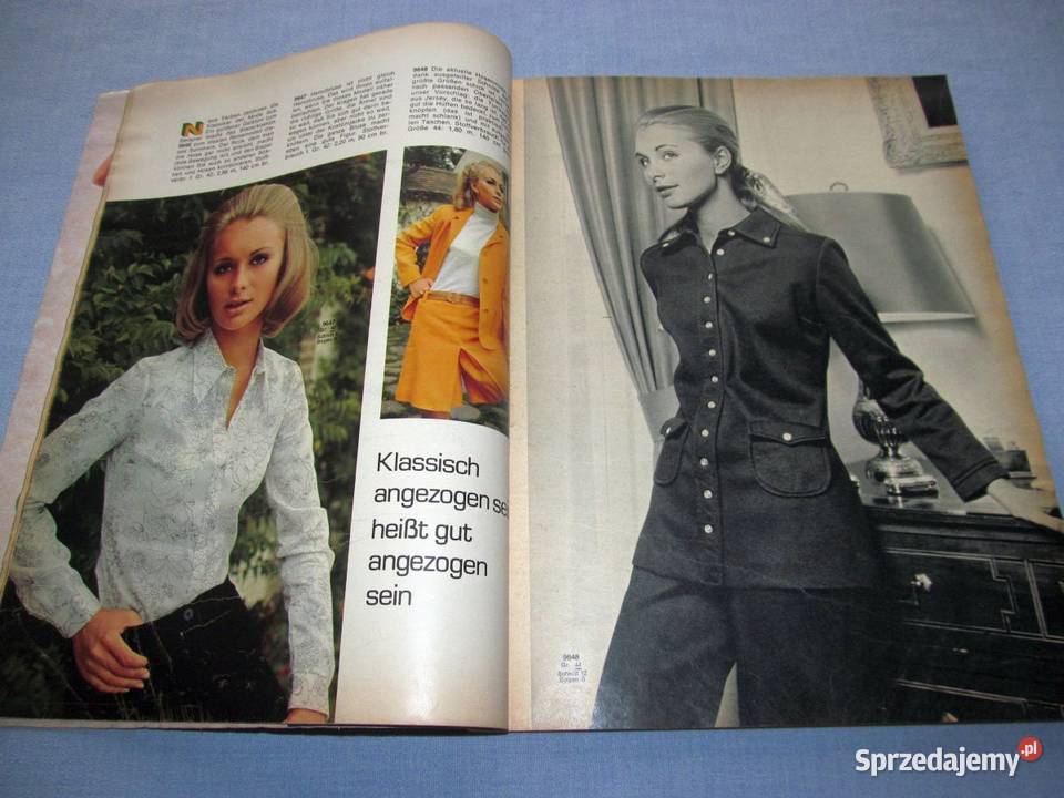 Burda Moden 71971 magazyn mody wykroje Vintage Skępe sprzedam