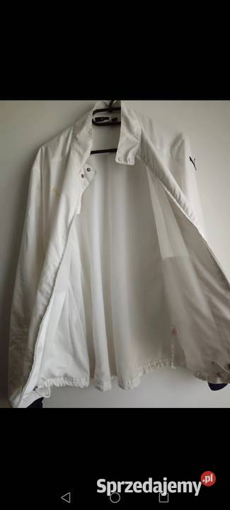 Kurtka Puma wiatrówka biała zasuwana na zamek Wiatrówka  Krosno