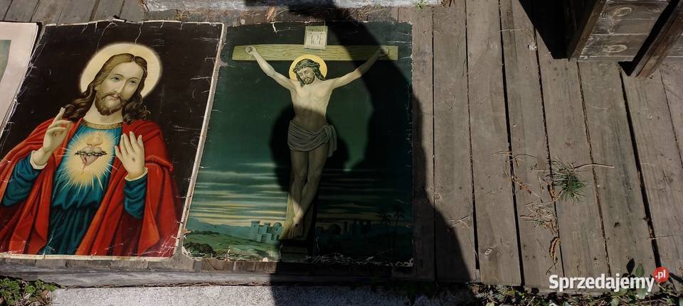 Święte obrazki 3 sztuki bez ram stare zabytkowe Jarosław sprzedam