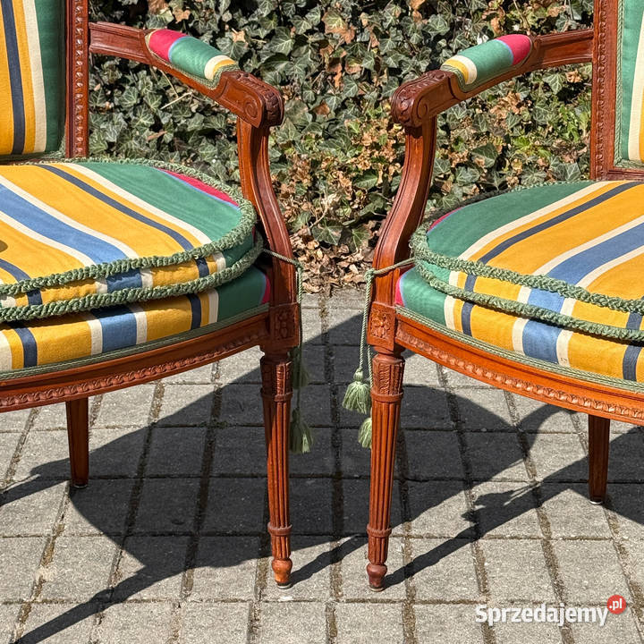 ARTexpert Para Francuskich foteli Ludwik XVI Dobrzany