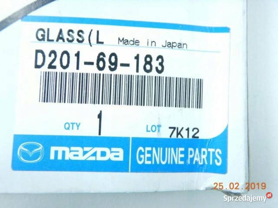 WKŁAD LUSTERKA LEWY MAZDA 2 0307