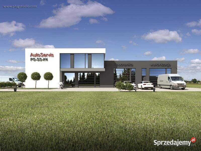 Projekt warsztatu z adaptacją do działki Katowice