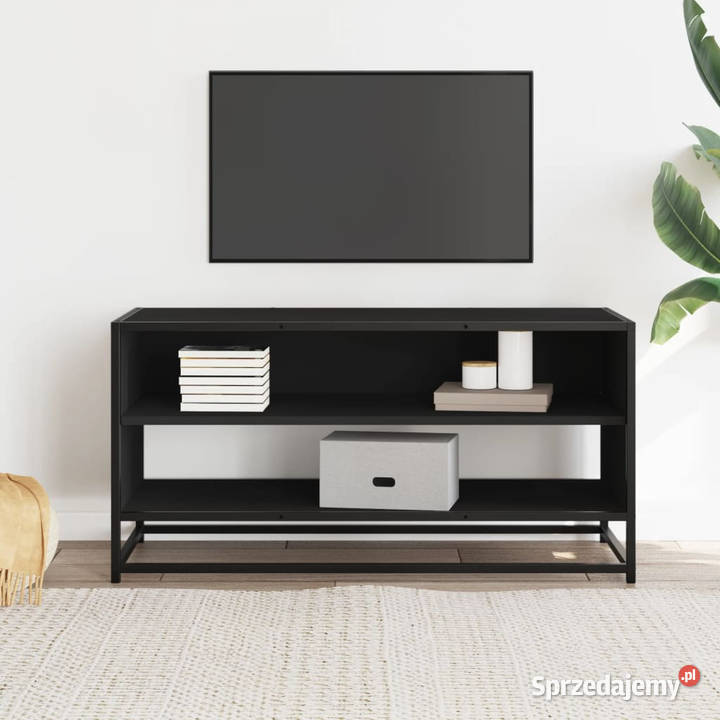 Szafka pod TV czarna 91x40x46 materiał mazowieckie Warszawa